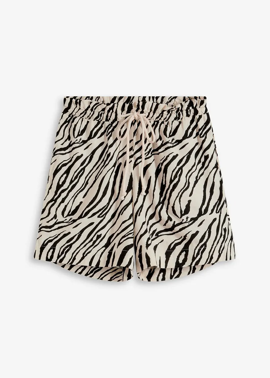 Paperbag Shorts mit Schnürung