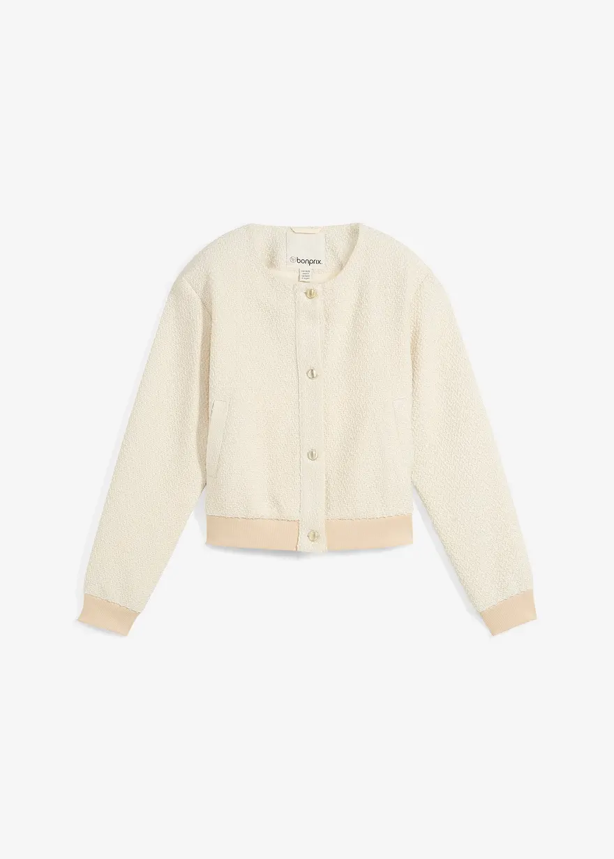 Blouson aus kuscheligem Bouclé