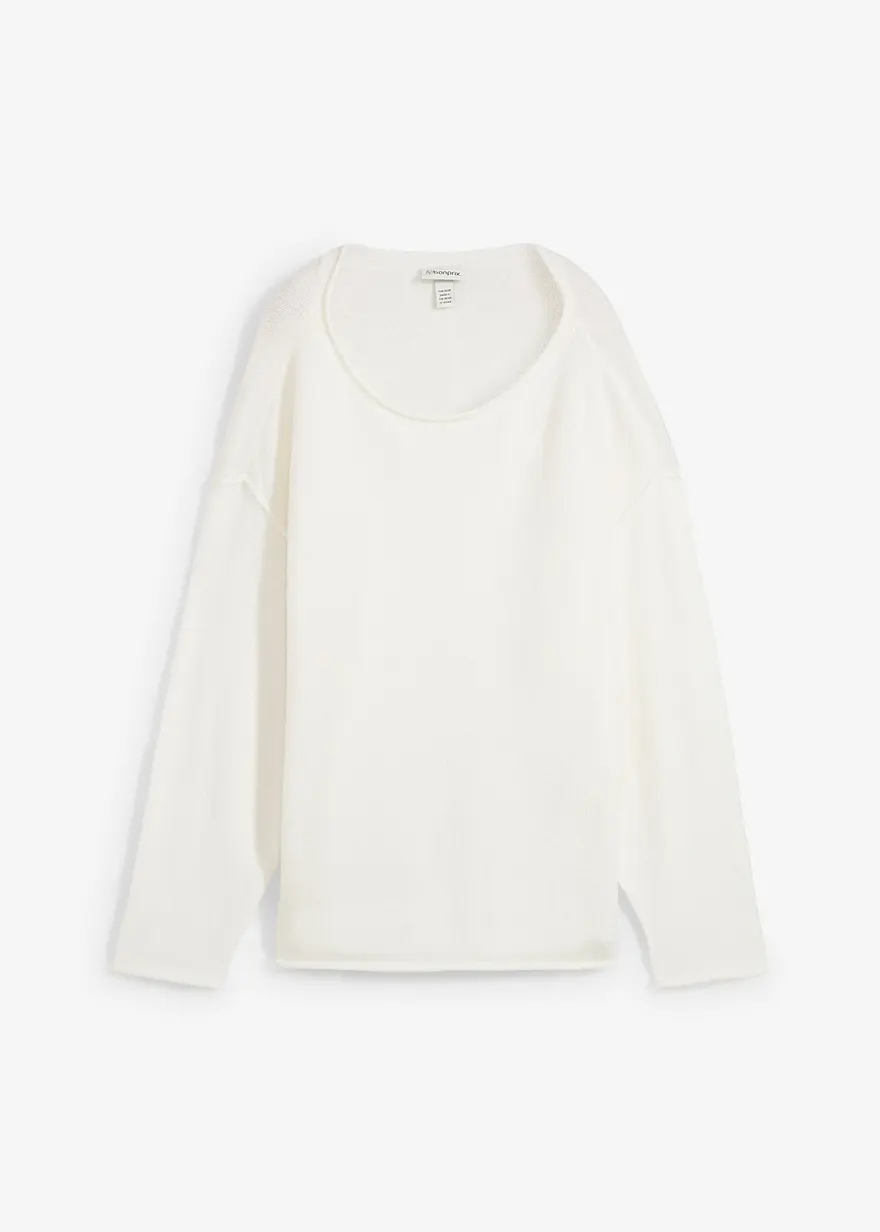 Oversize-Pullover mit Fledermausärmeln