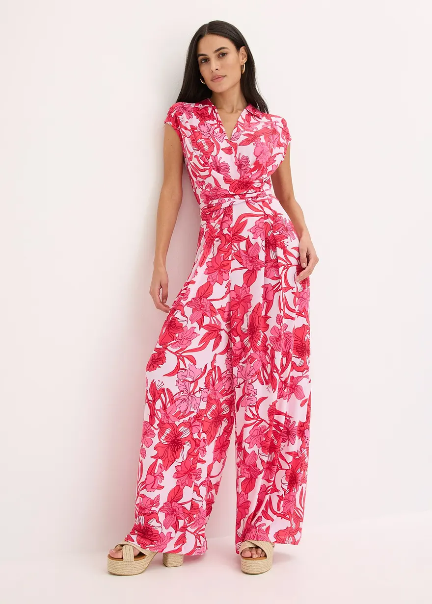 bedruckter Jersey-Jumpsuit