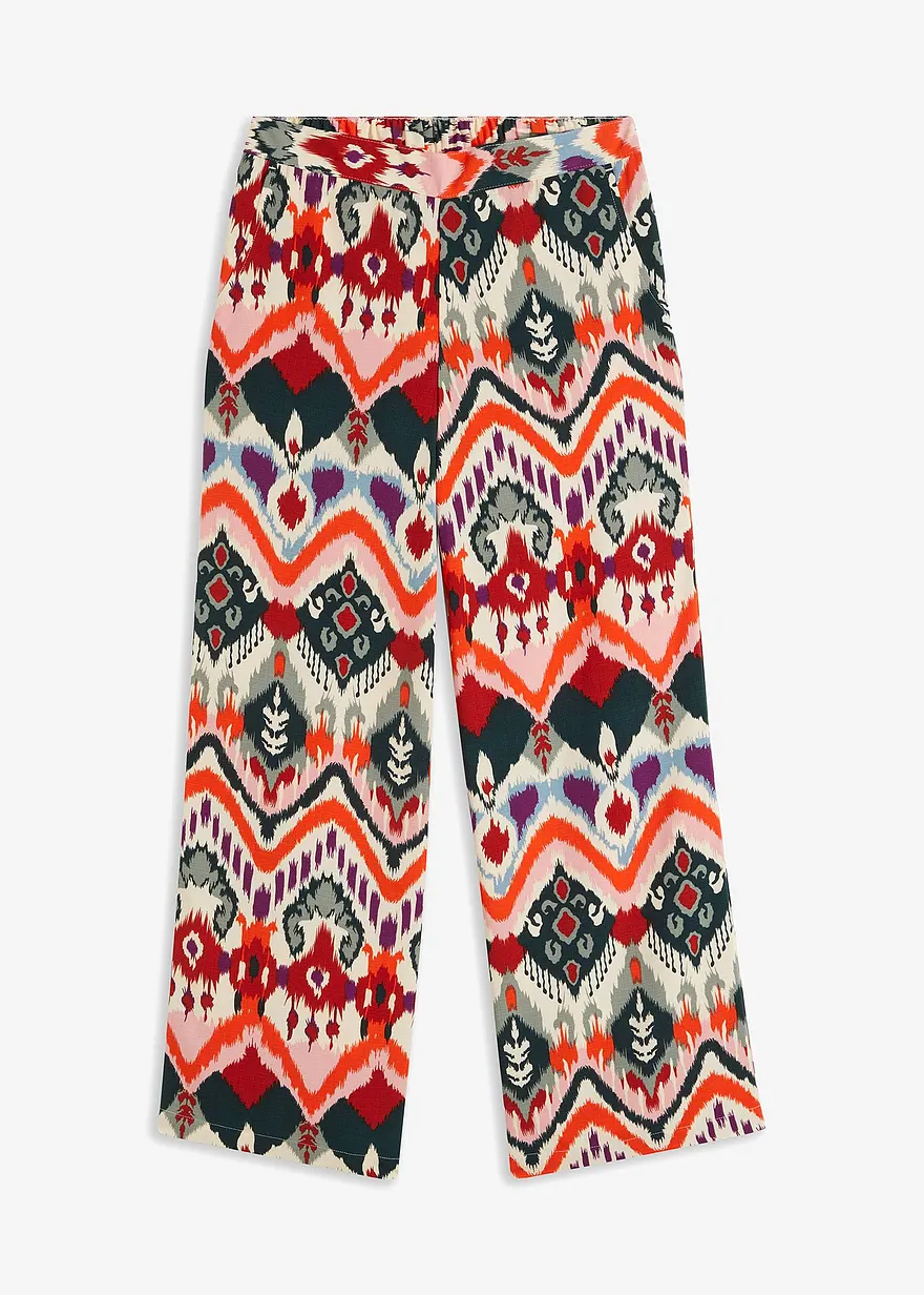 Palazzo-Hose mit Druck