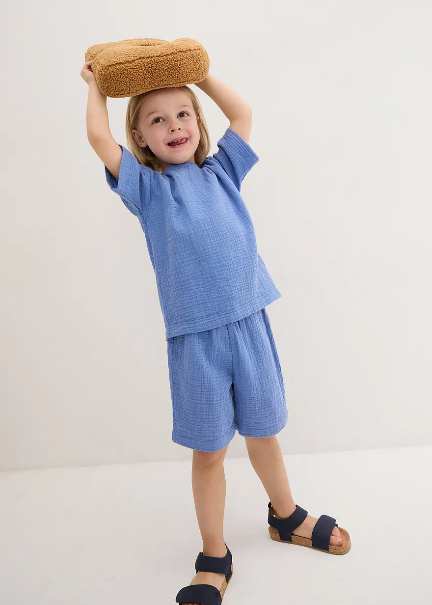 Jungen Musselin Hemd und Shorts (2-tlg.Set)