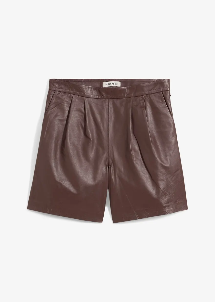 Leder-Shorts aus Lammnappa