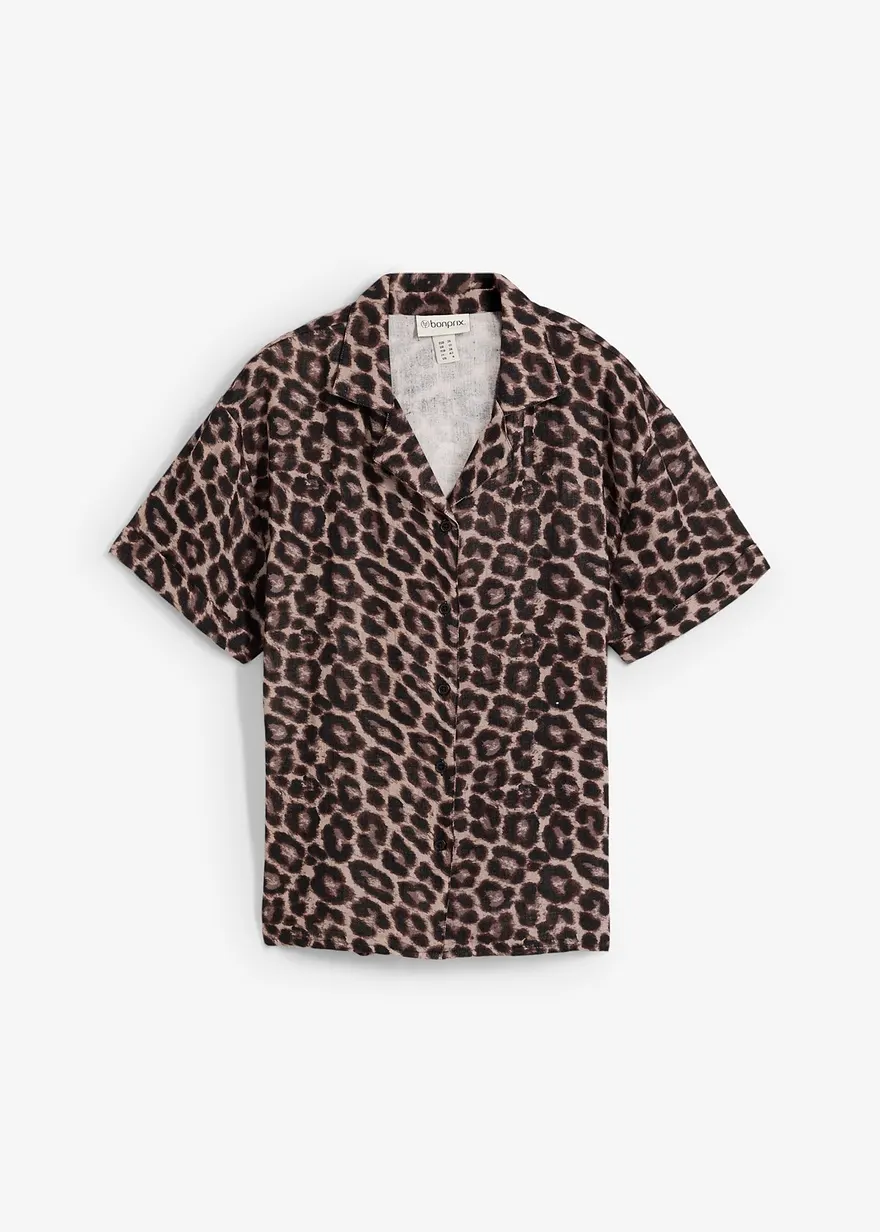 Oversize-Bluse aus Musselin