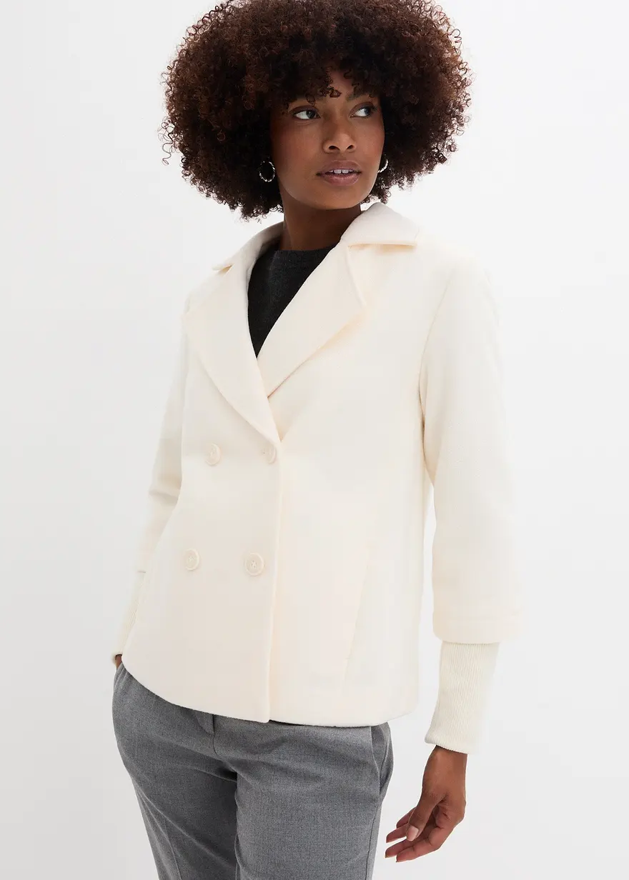 Cabanjacke mit Strickärmeln