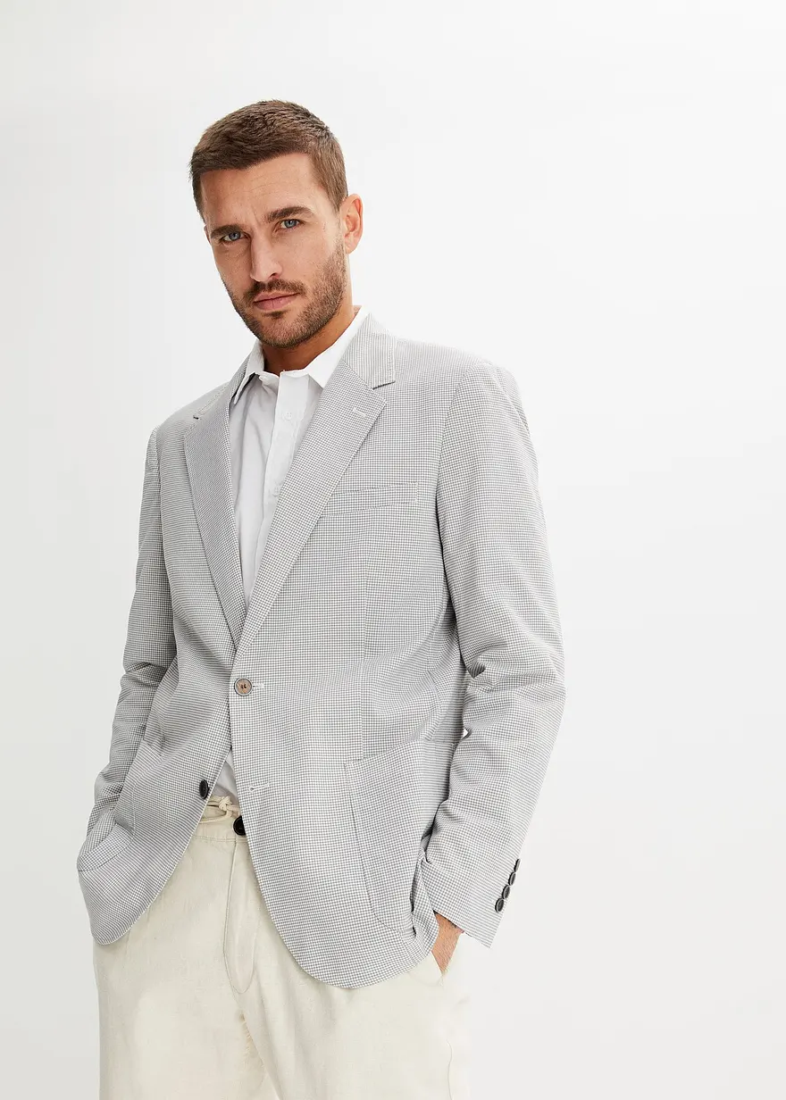 Sakko in Seersucker-Qualität, Regular Fit