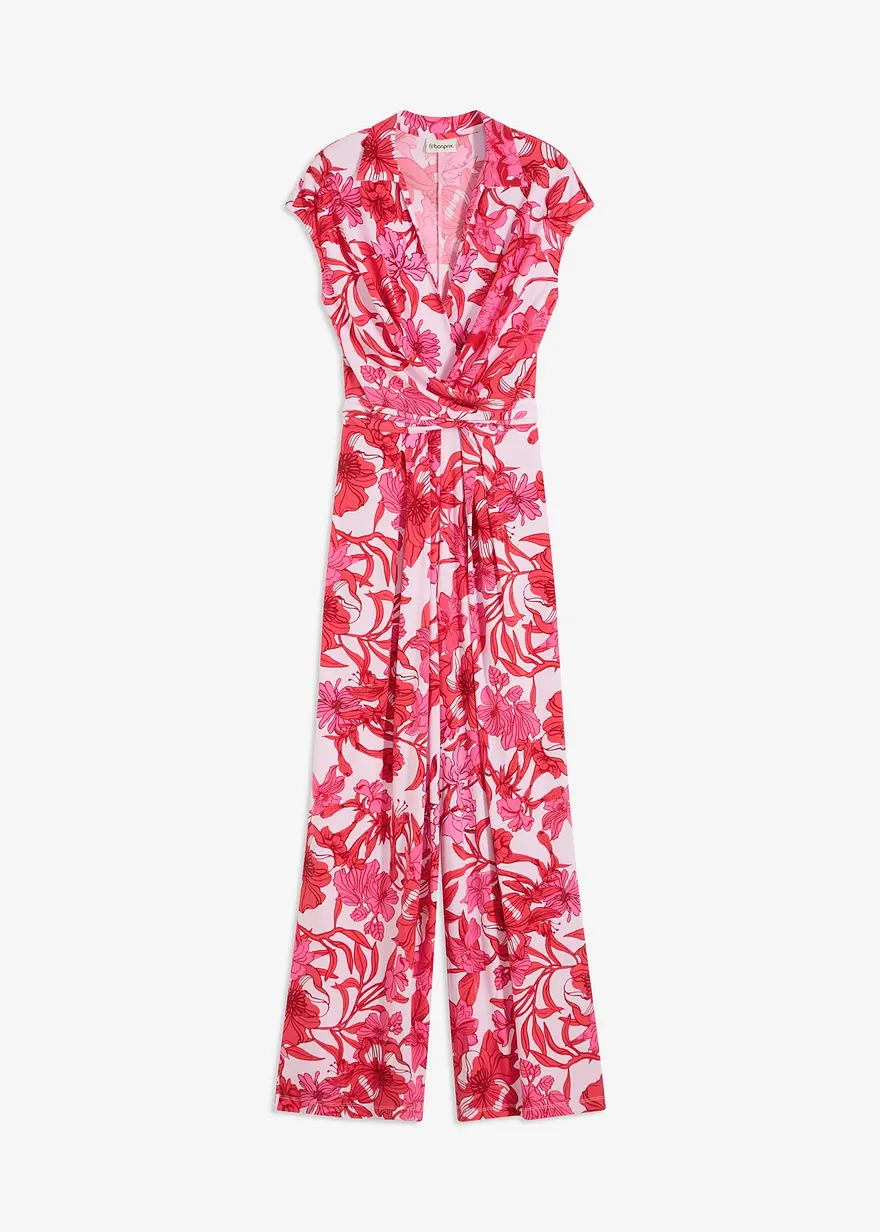 bedruckter Jersey-Jumpsuit