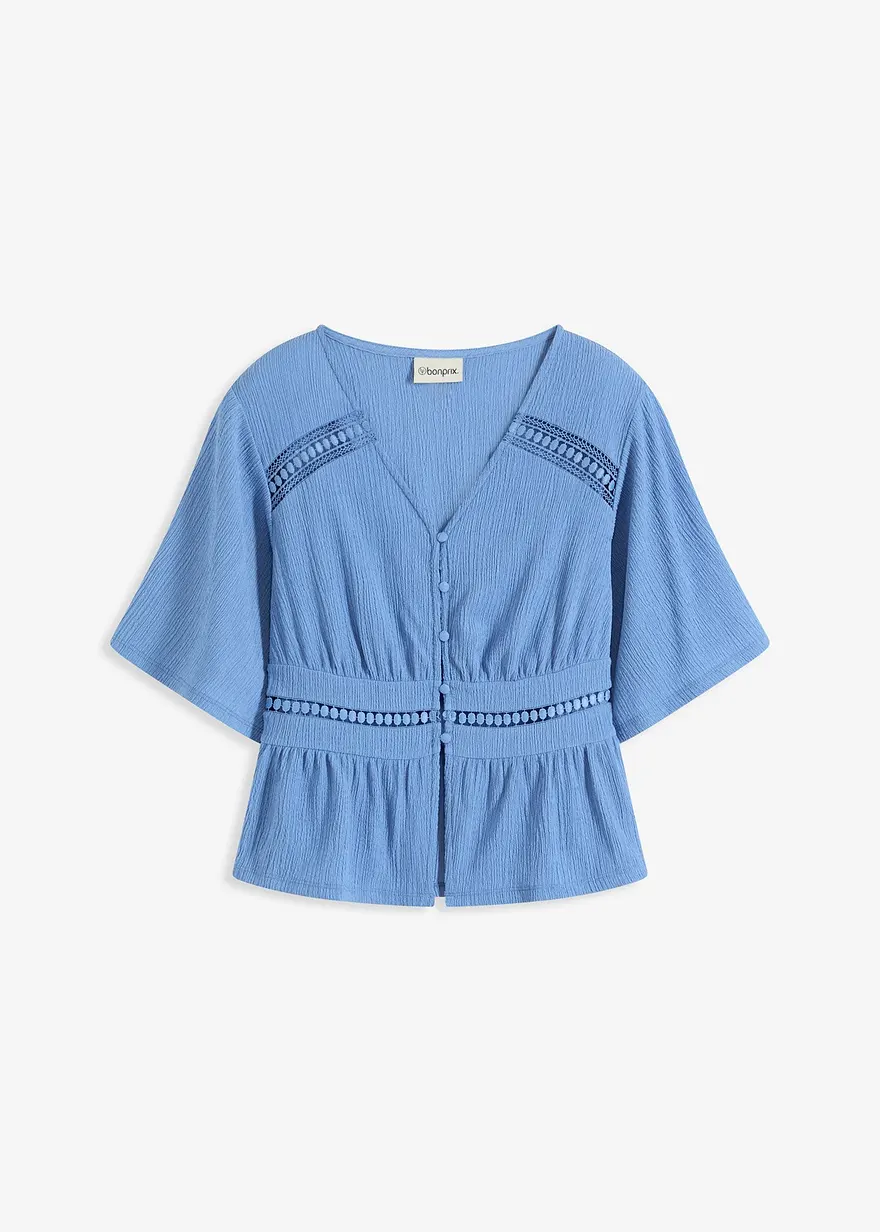 Tunika-Shirt mit Spitze