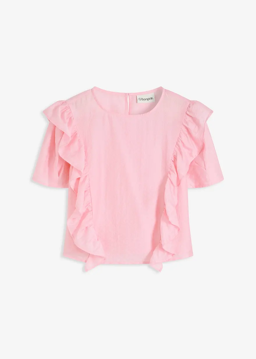 Bluse mit Volants