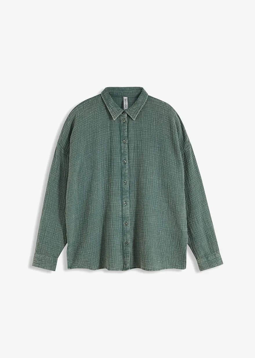 Weite Bluse in Used Optik