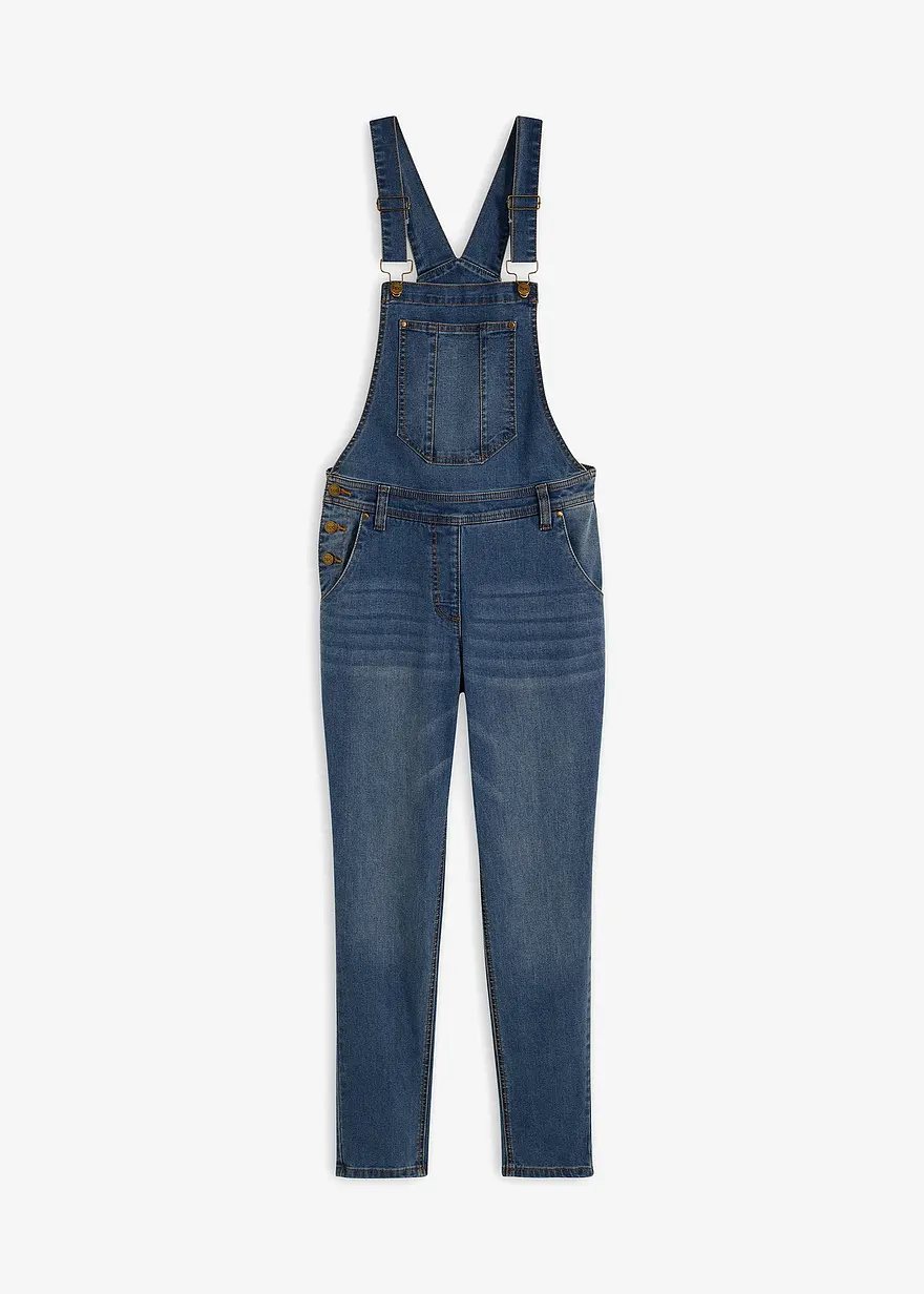 Jeans-Latzhose im Boyfriend Fit