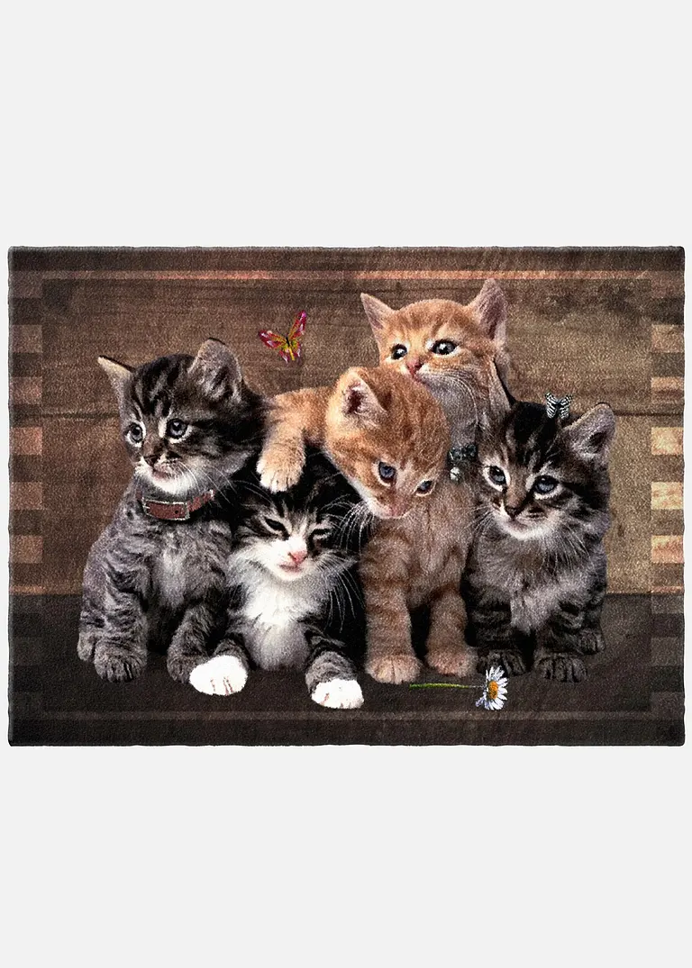 Fußmatte mit Katzenmotiv