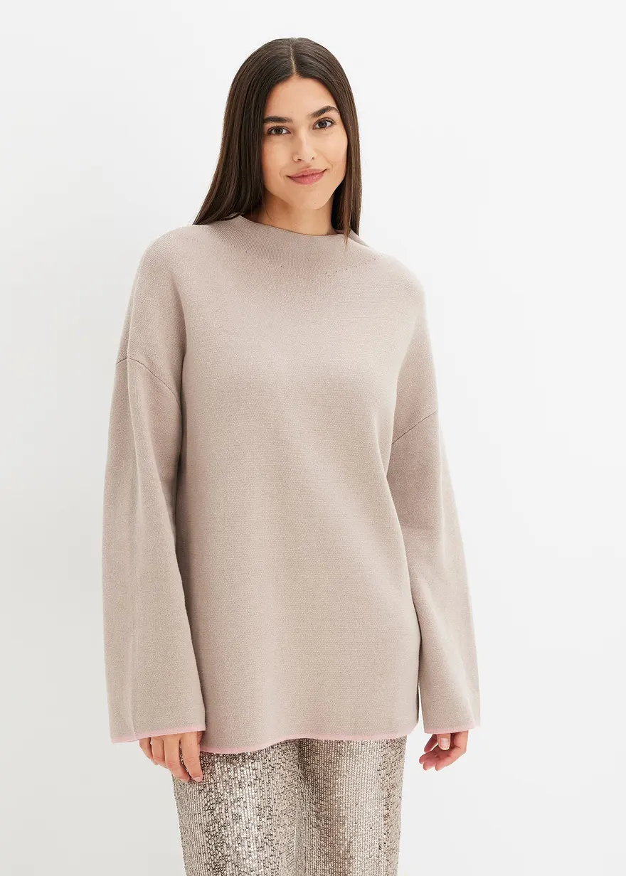 Wende-Pullover aus Feinstrick