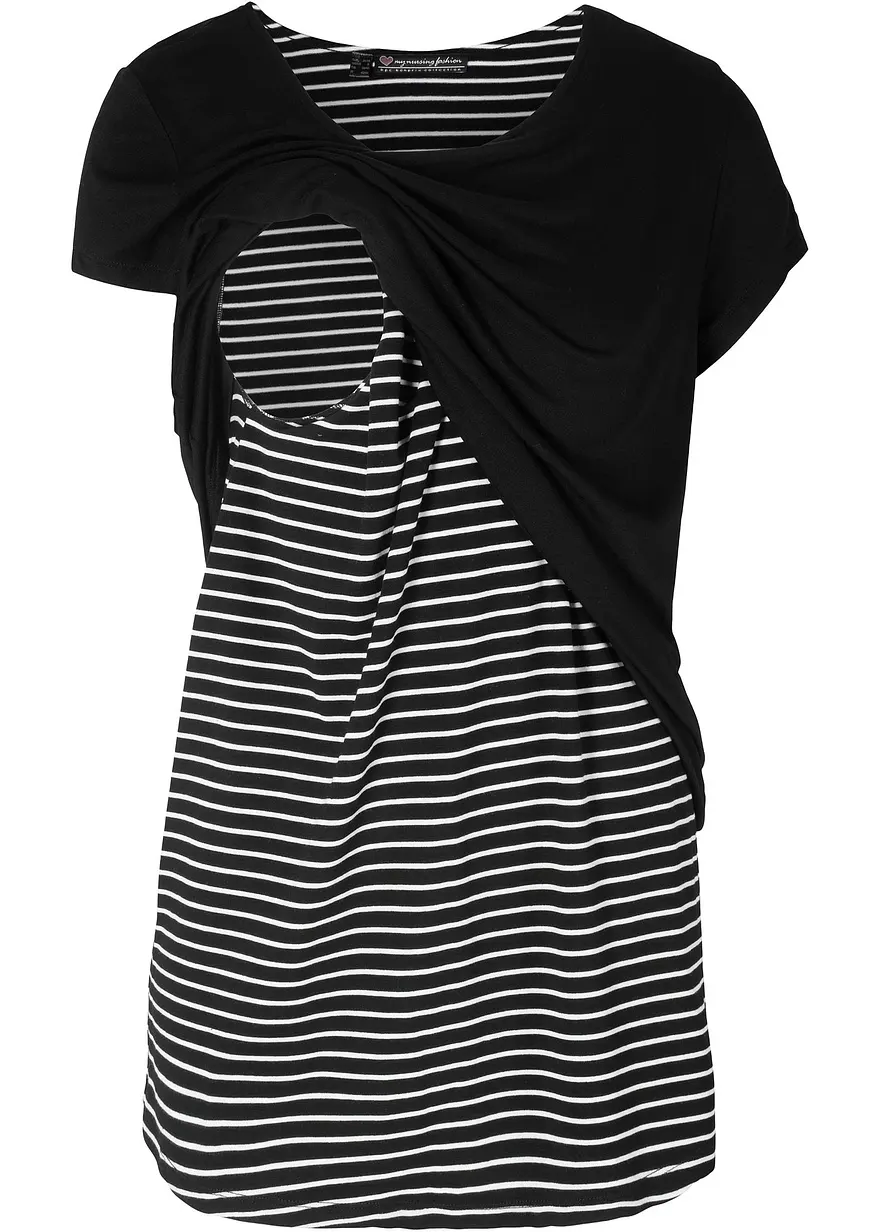 2-in-1 Umstands- und Stillshirt aus Viskose