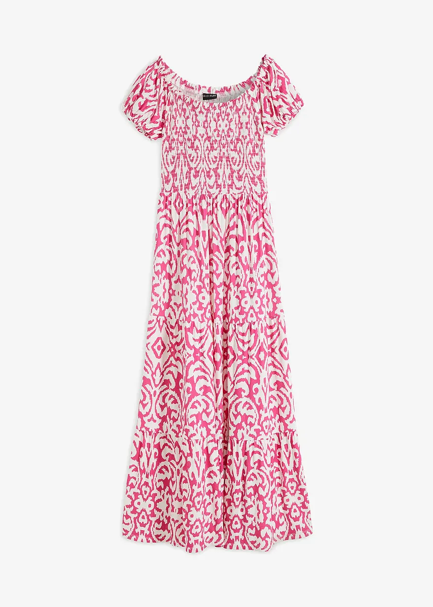 Maxikleid aus Viskose-Mix