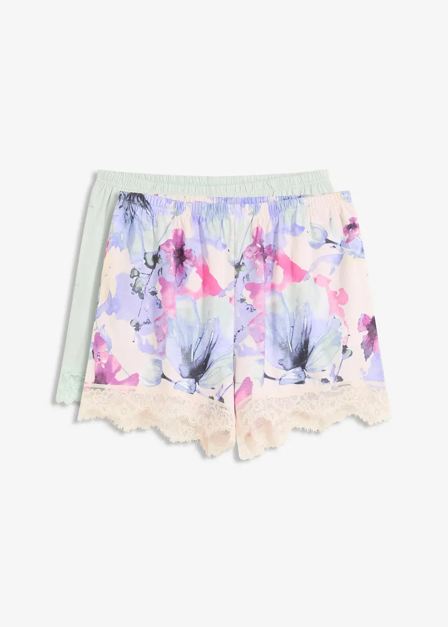 Schlafshorts (2er Pack) aus softem Viskose-Mix