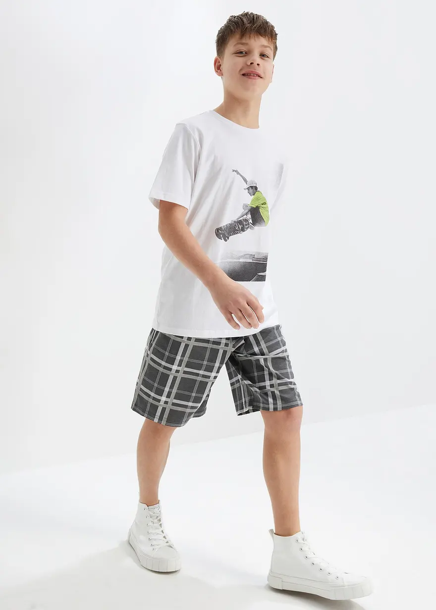 T-Shirt und kurze Shirthose (2-tlg.Set) aus Bio Baumwolle