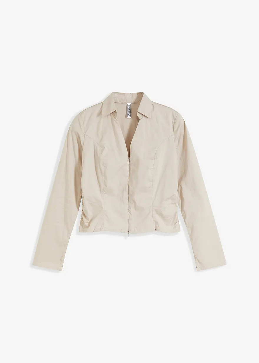Bluse mit Reißverschluss