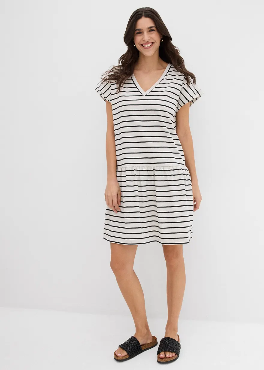 Shirtkleid aus reiner Baumwolle