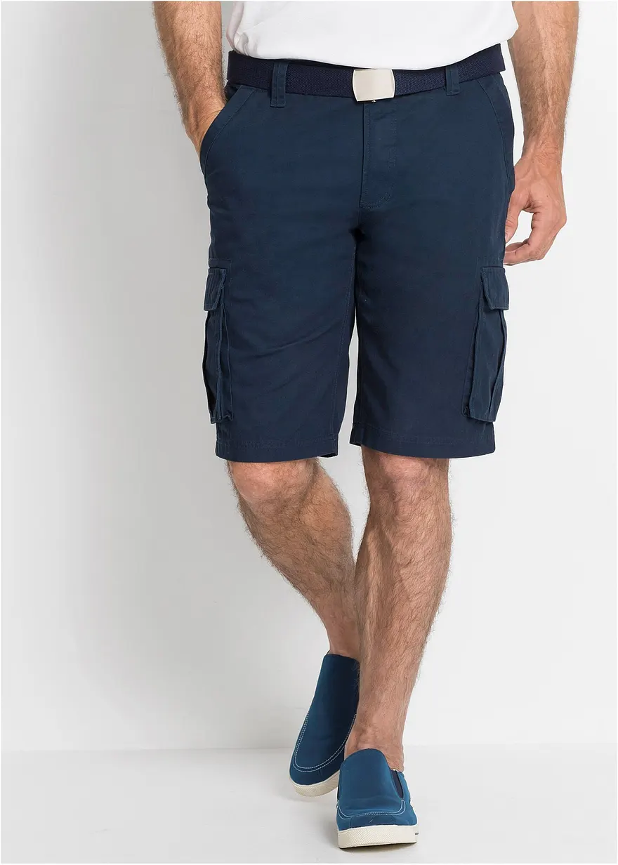 Cargo-Bermuda aus reiner Baumwolle, Relaxed Fit
