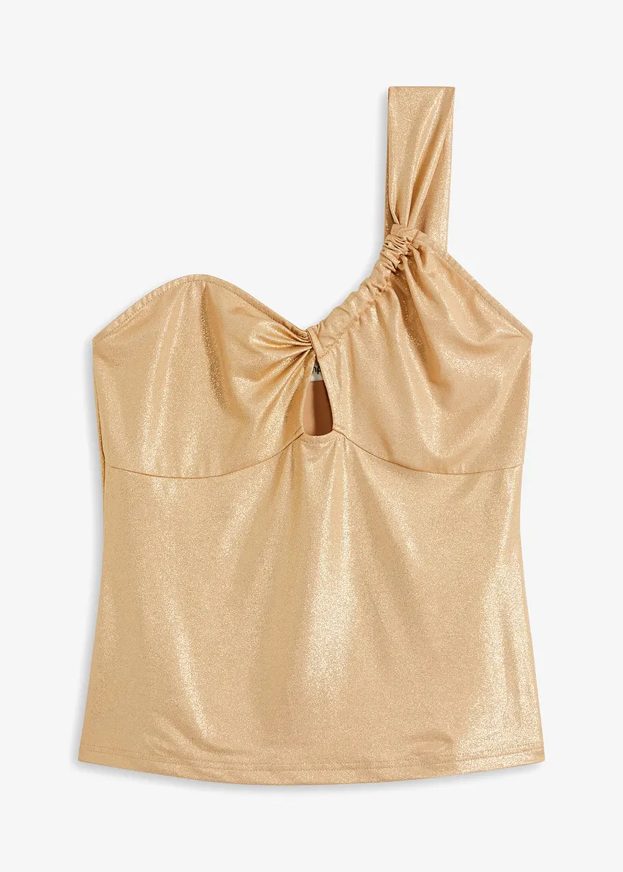 Shirt, Mesh mit Glitzerdetail