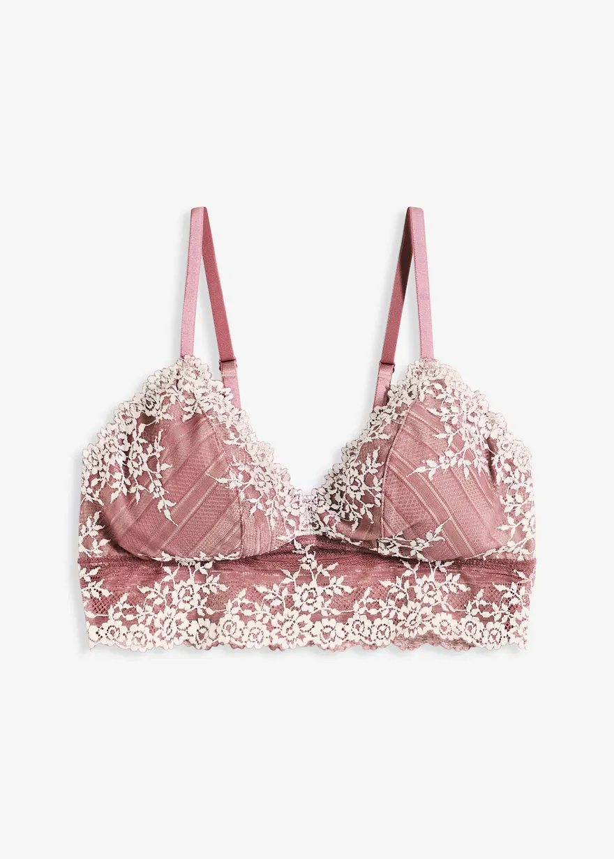 Bustier aus zweifarbiger Spitze