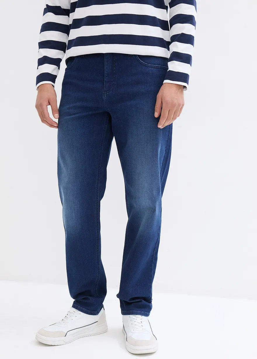 Classic Fit Power-Stretch-Jeans mit T-400 m. Komfortschnitt, Tapered