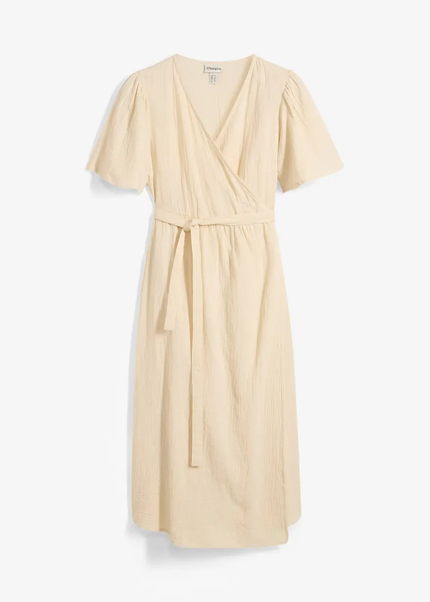 2-in-1 Umstands- und Stillkleid aus Baumwoll-Musselin