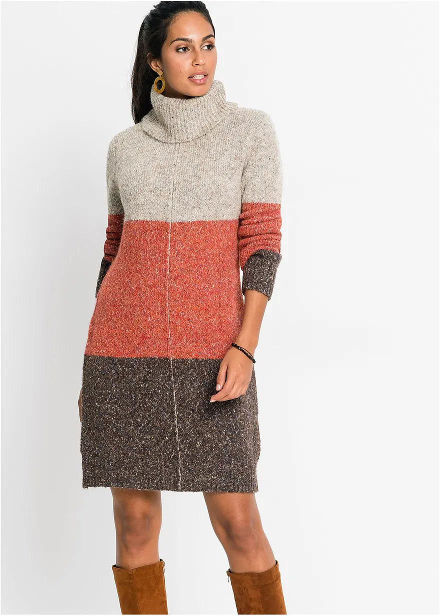 Strickkleid mit Rollkragen
