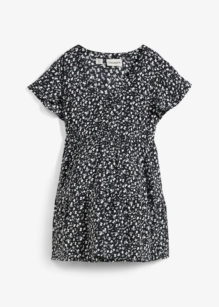 2-in-1 Umstands- und Stillbluse aus fließender Viskose