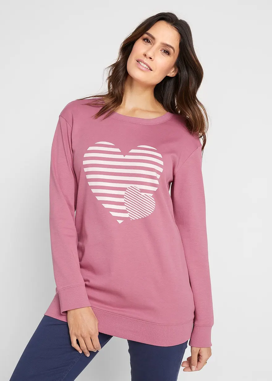 Baumwoll-Langarmshirt, bedruckt