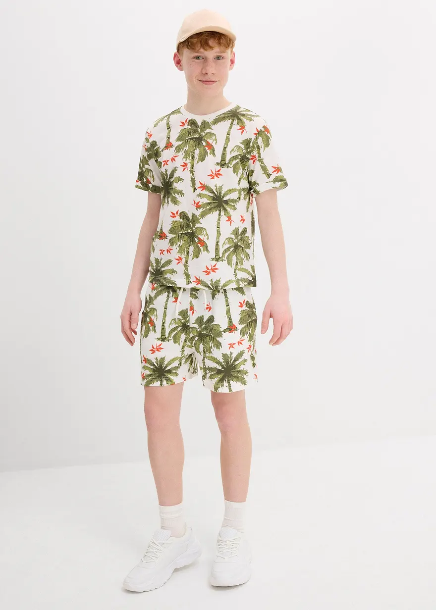 Pique T-Shirt und kurze Hose (2-tlg.Set) aus Bio Baumwolle