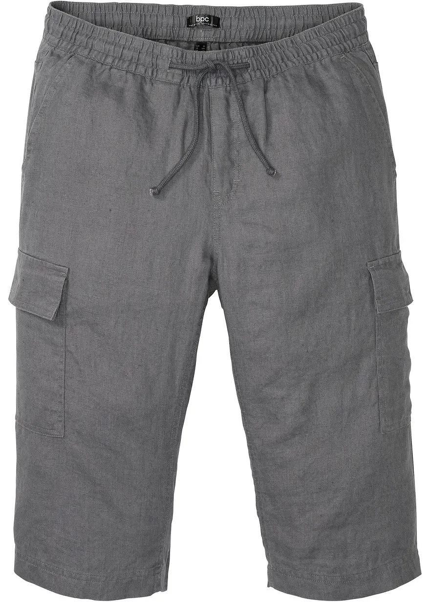Regular Fit Cargo-Bermuda mit Leinen