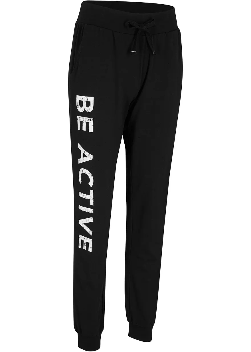 Jogginghose aus Baumwolle mit Druck, Loose Fit