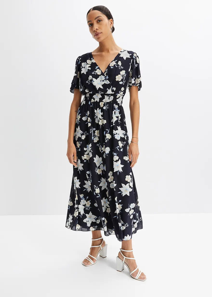 Maxikleid mit Blüten-Print