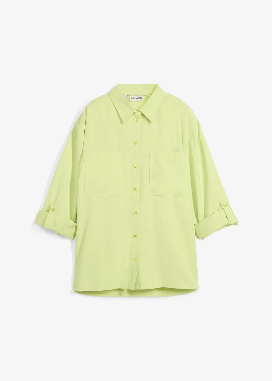 Bluse aus fließender Viskose Mischung