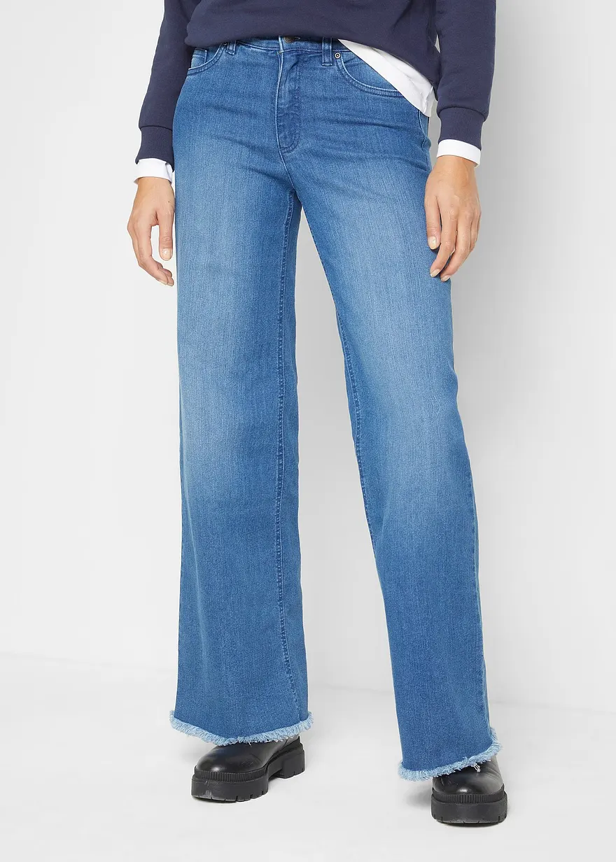 Wide-Leg-Jeans High Waist