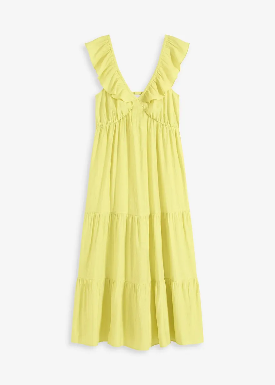 Trägerkleid aus feinem Viskose-Mix