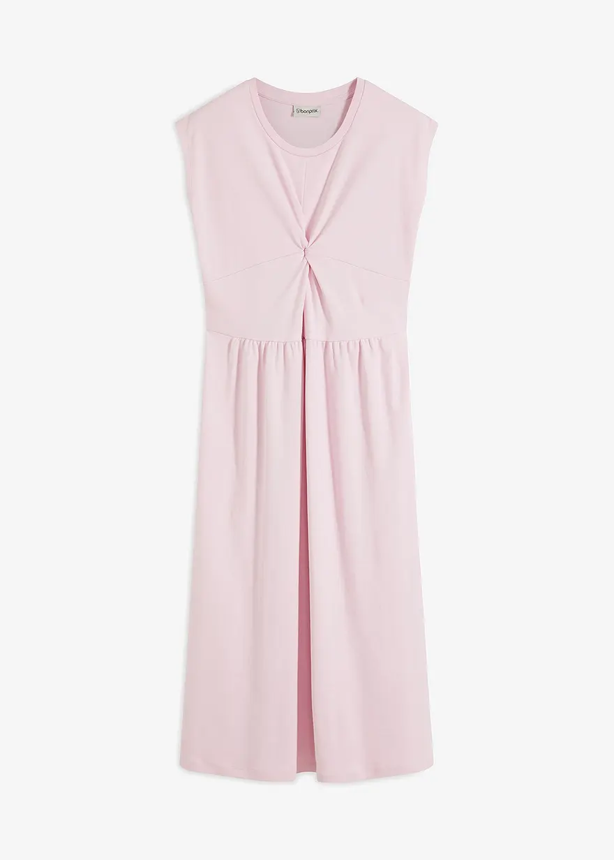 Ausgestelltes Jerseykleid mit Twistdetail