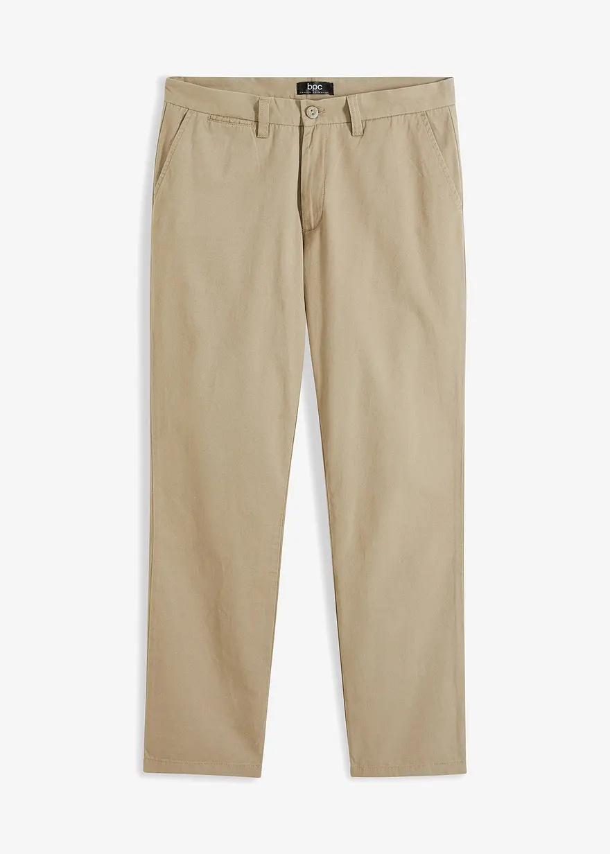 Regular Fit Chinohose aus reiner Baumwolle, Straight