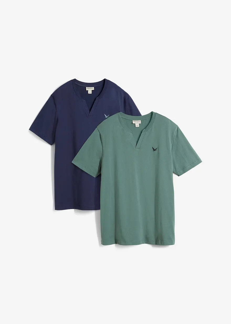 T-Shirt (2er Pack) aus reiner Bio-Baumwolle