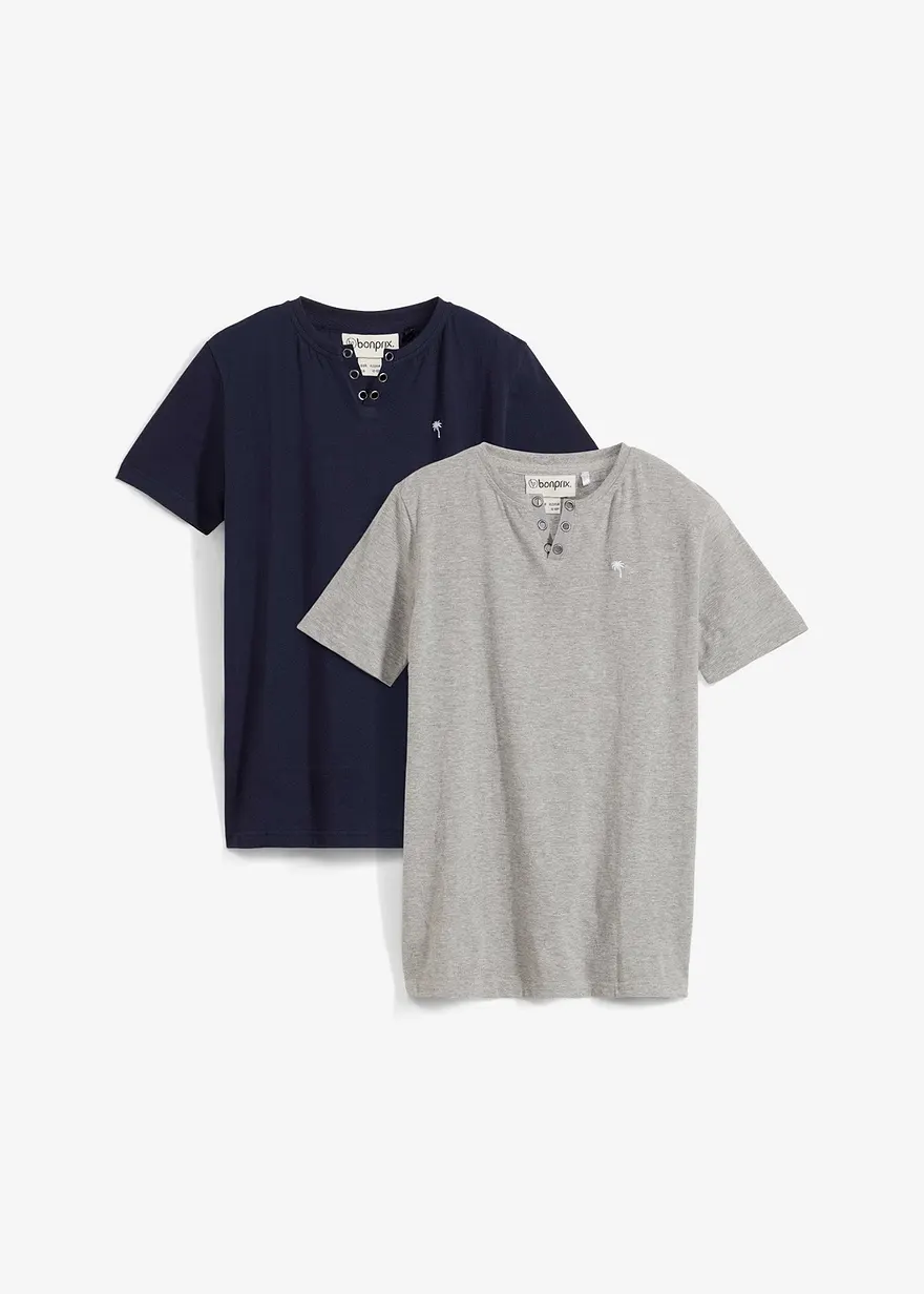 T-Shirt mit Bio Baumwolle (2er-Pack)