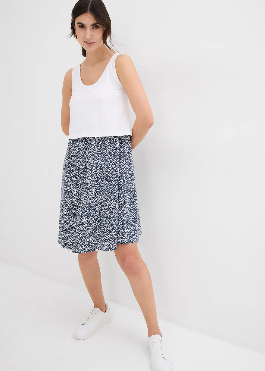 2-in-1 Umstands- und Stillkleid aus Bio-Baumwolljersey
