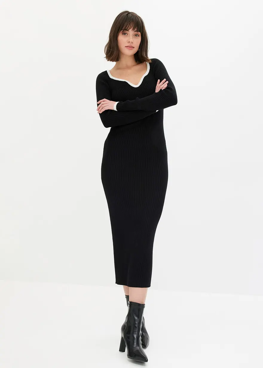 Figurbetontes Strickkleid