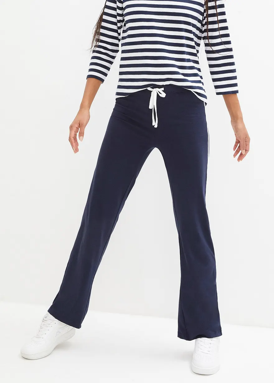 Jersey-Hose aus Baumwolle mit Stretch