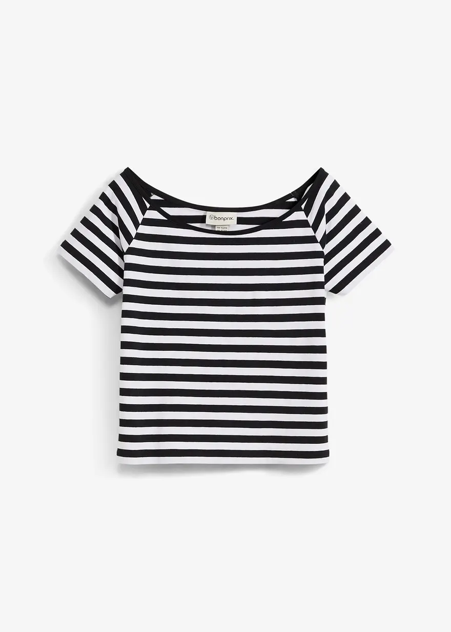 T-Shirt aus elastischem Bio-Baumwoll-Mix