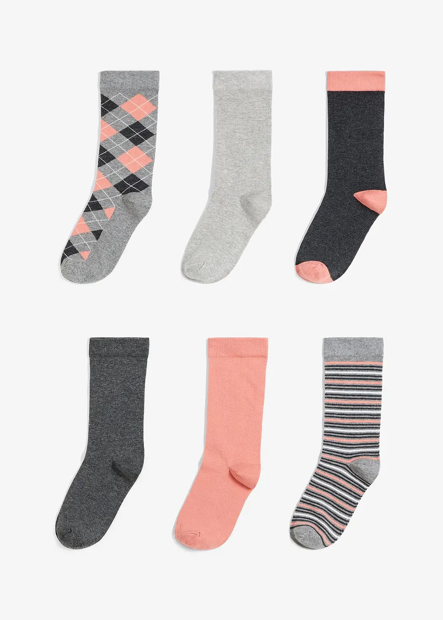 Socken mit Bio-Baumwolle (6er Pack)