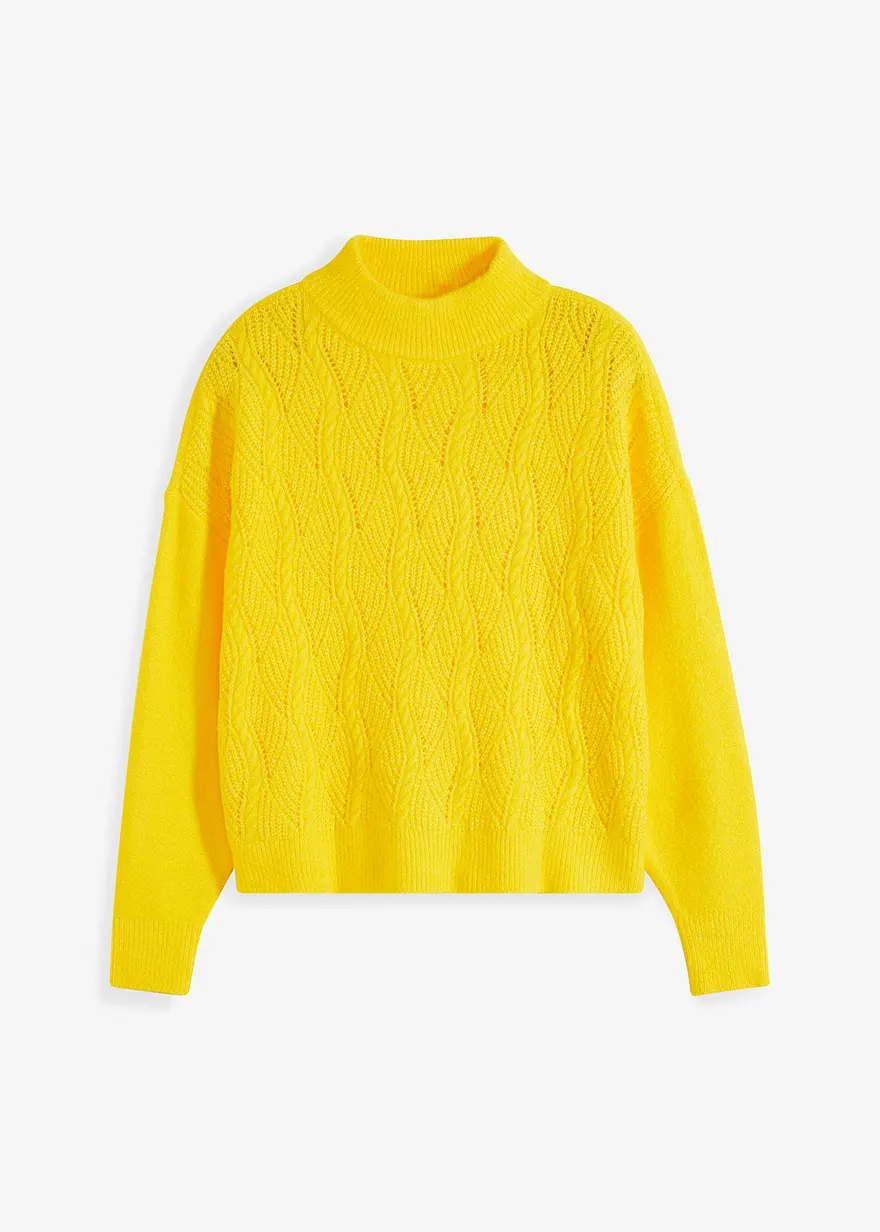 Oversize Boxy-Pullover mit Struktur