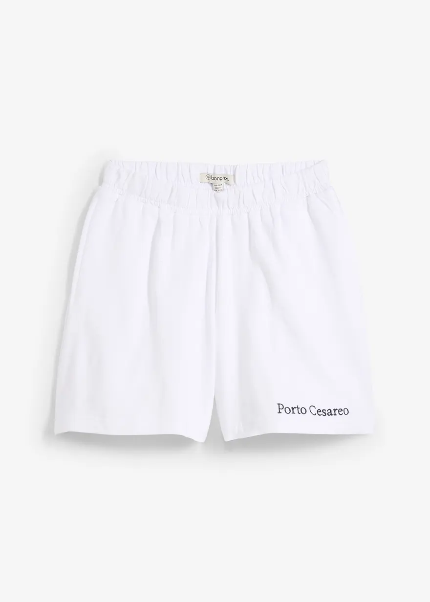 Sweat-Shorts mit Stickerei