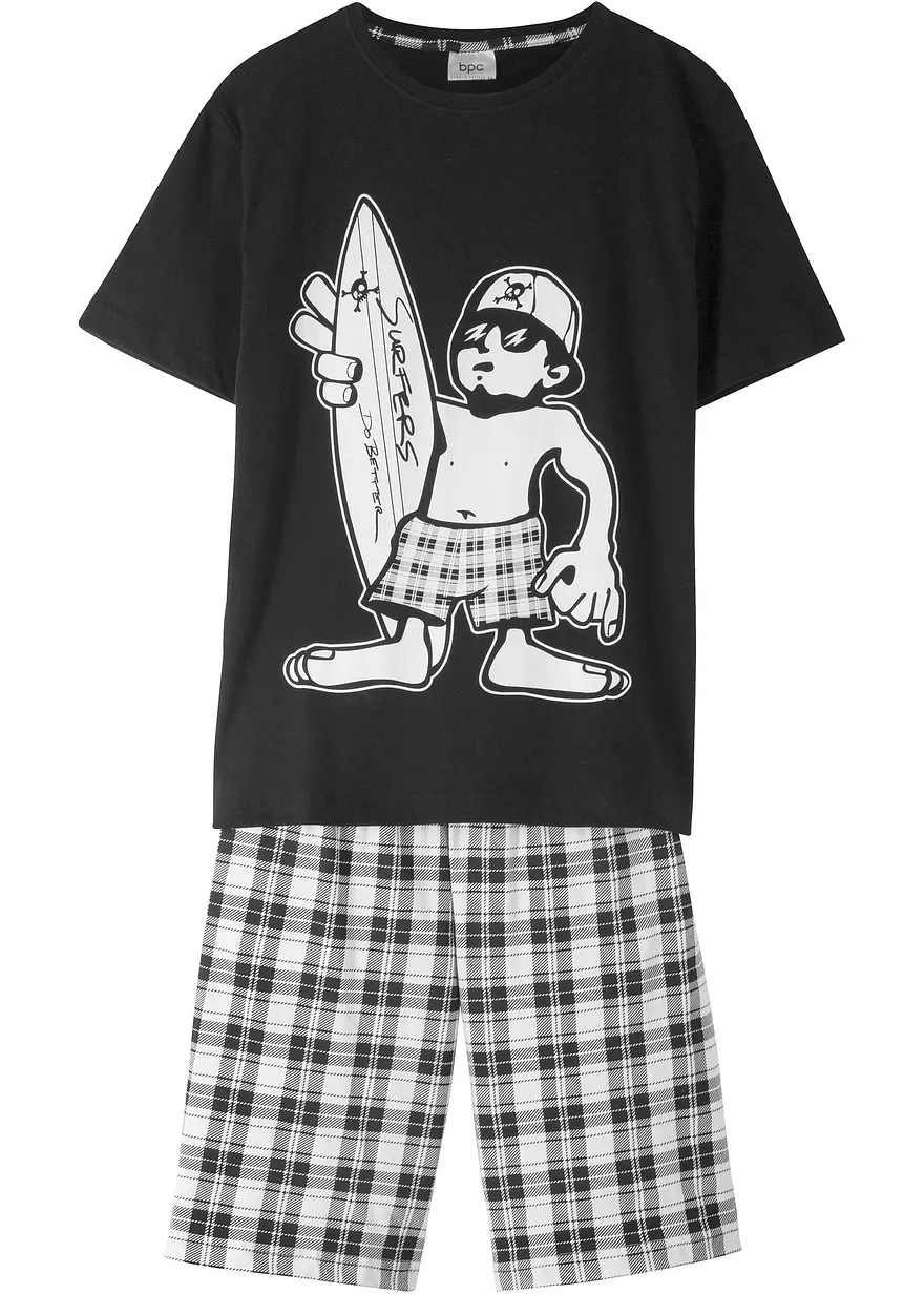 Shorty aus reiner Baumwolle (2-tlg. Set)